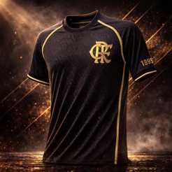Camisa Flamengo Street 1895 Preta Masculina Oficial