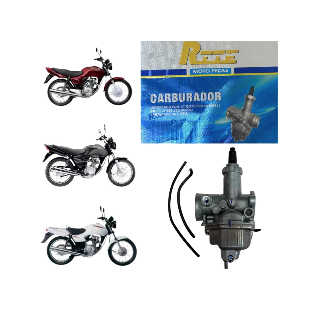 Carburador Completo Honda CG Titan e Fan 125 de 2002 até 2008 em Oferta na Shopee
