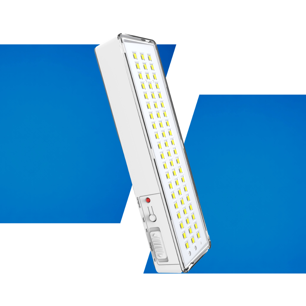 Kit Luminaria led Emergencia 4w 5x17cm 6000k Branco Frio Bivolt Branco Seed em Oferta na Shopee