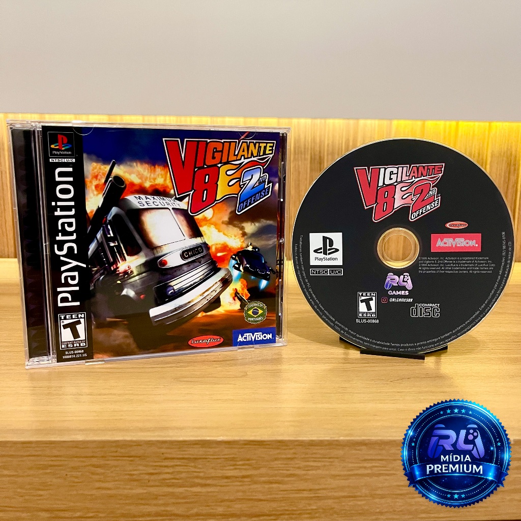 Jogo Vigilante 8 2nd Offense - Dublado em Português Para PS1 - MÍDIA PREMIUM