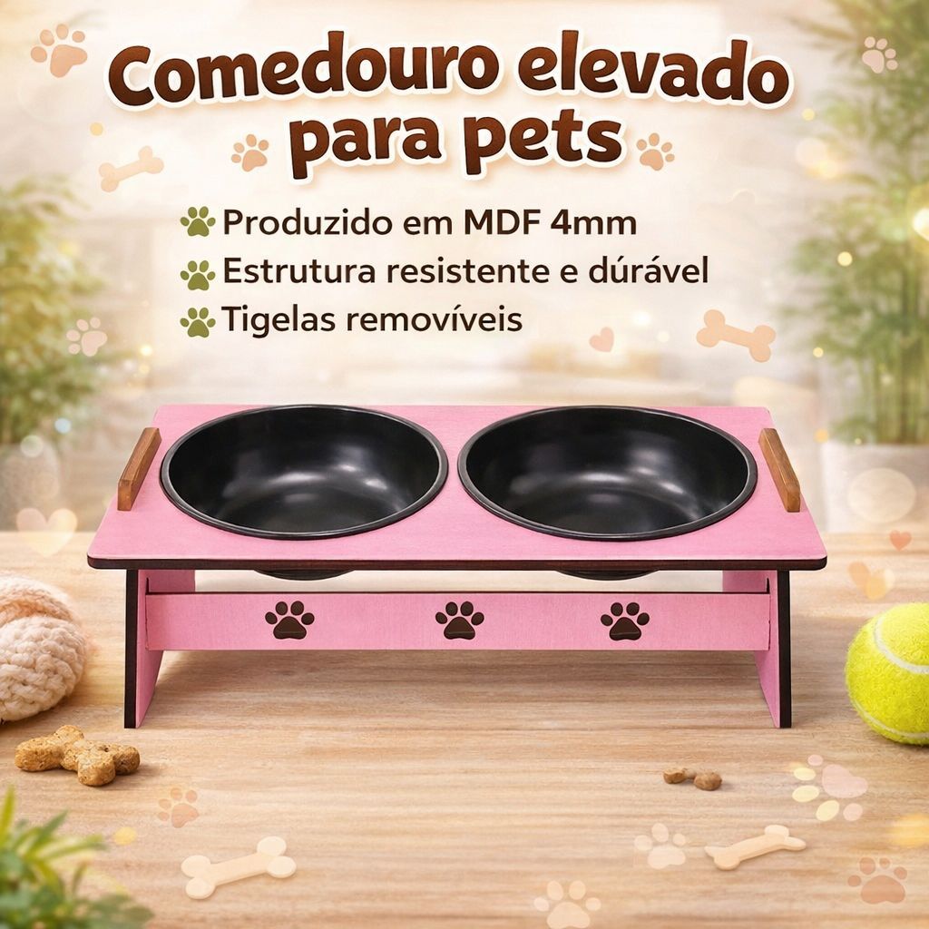comedouro ração e agua para pet cachorro gato resistente ELEVADO DUPLO E UNITARIO em Oferta na Shopee