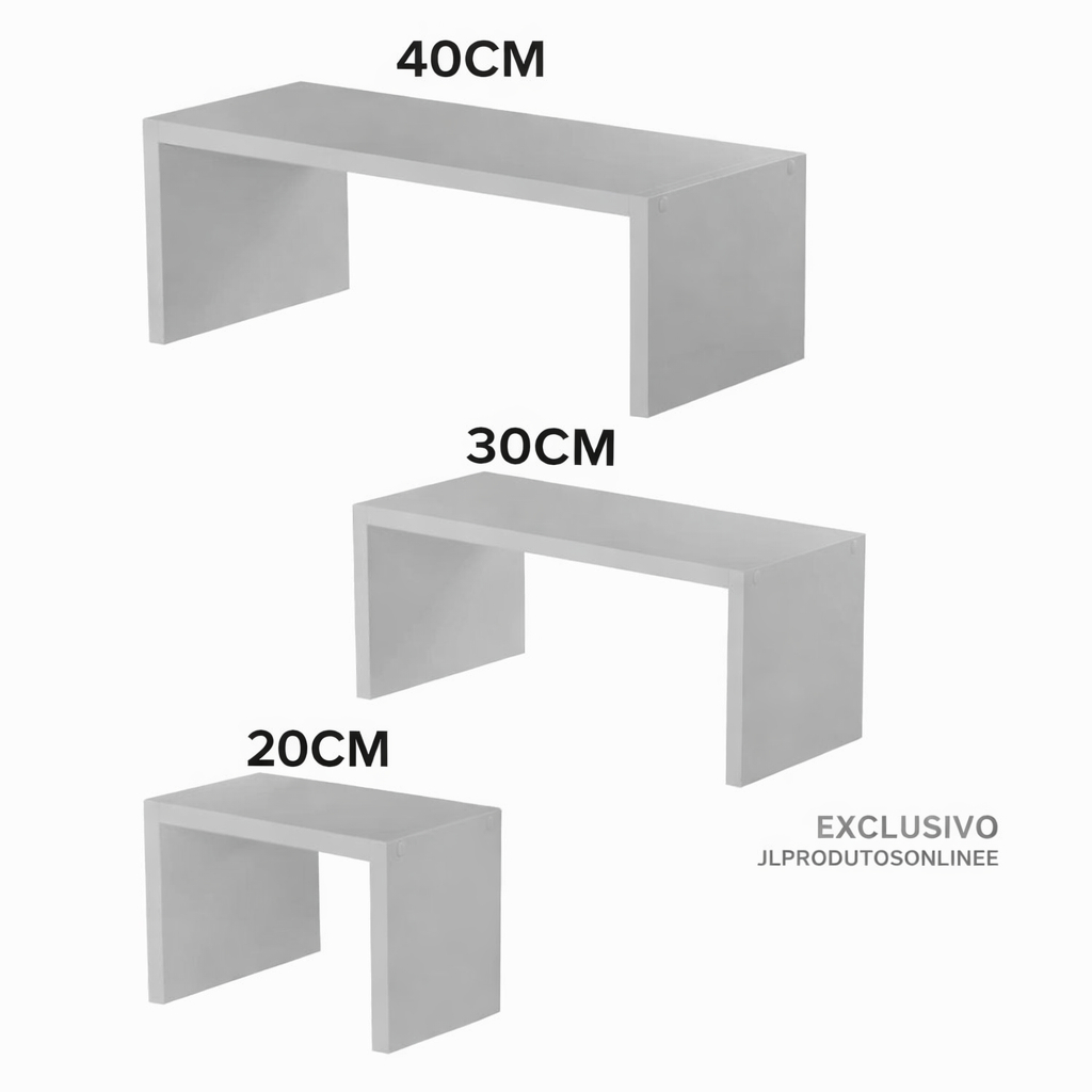 Kit 3 Prateleiras Organizadoras Multiuso para Armários – Organização Rápida e Mais Espaço! em Oferta na Shopee