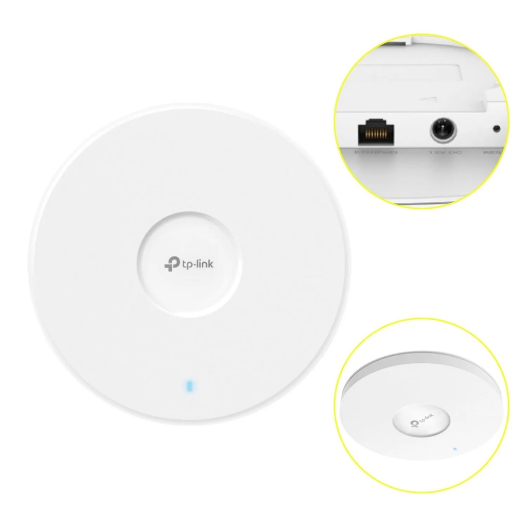 TP-Link Omada EAP772 Access Point Wi-Fi 7 Tri-Band BE11000 de Teto com Porta 2.5G PoE