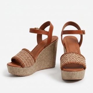 Plataforma Feminina Anabela Blogueira Tendência Moda Verão 2026 em Oferta na Shopee