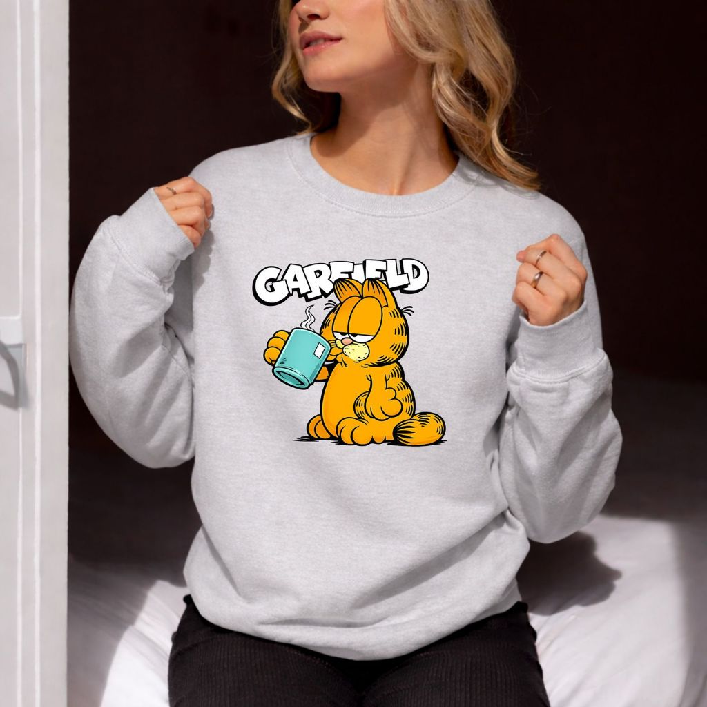 Moletom Casaco Estampado Garfild Personagem Inverno Blusa de Frio Unissex