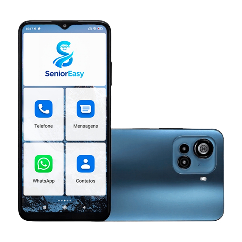 Celular para Idosos 128GB + 4GB RAM | Tela 6.5” | Apps Instalados | Fácil de Usar