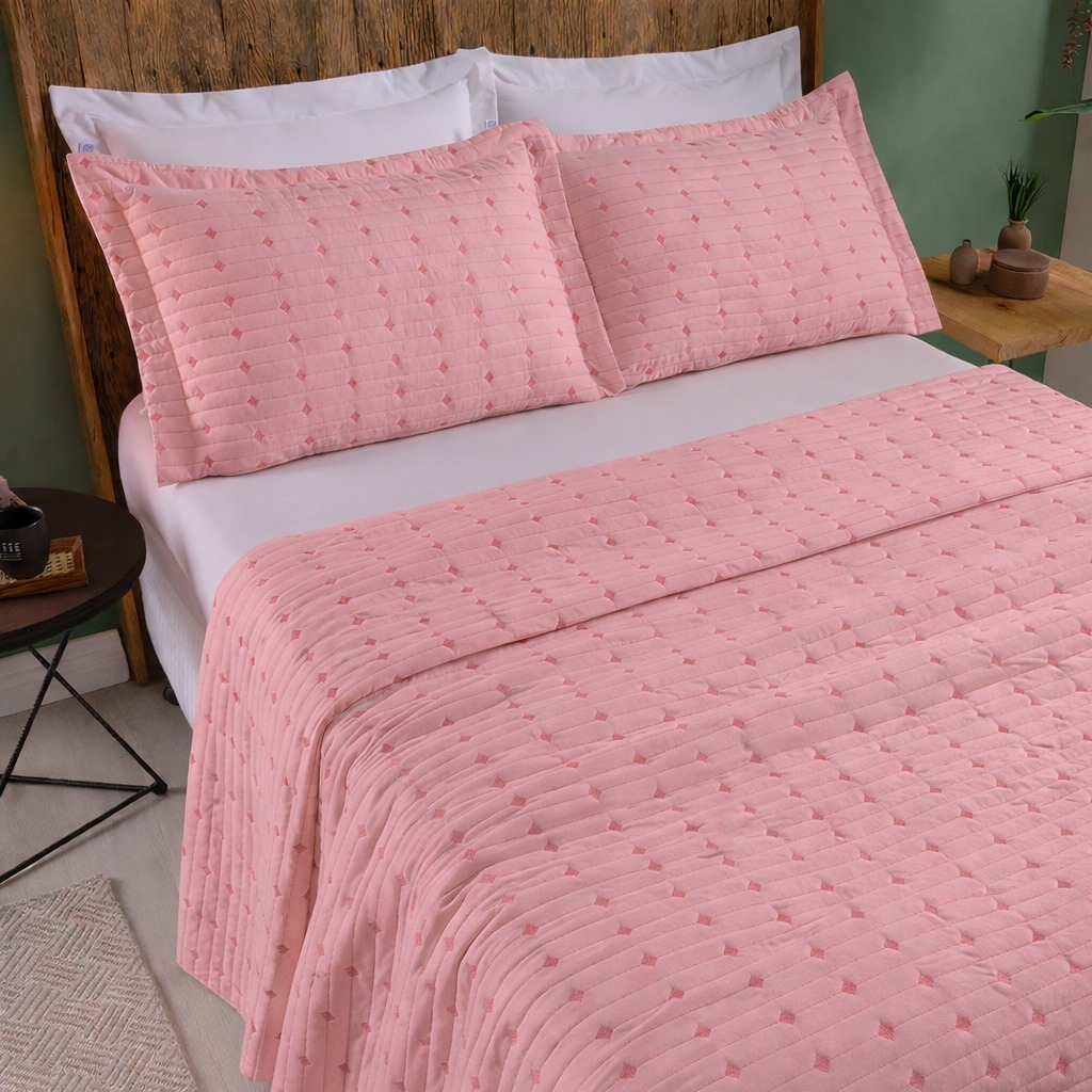 Cobre Leito 3 Peças Super King 200 Fios Decor em Oferta na Shopee