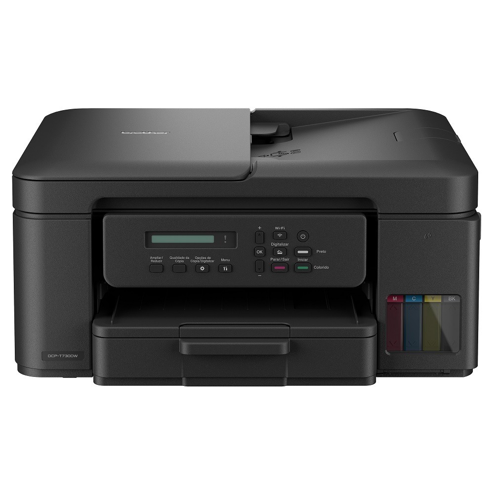 Multifuncional Brother DCP-T730DW Tanque de Tinta Colorida Wi-Fi USB Bivolt - Preto