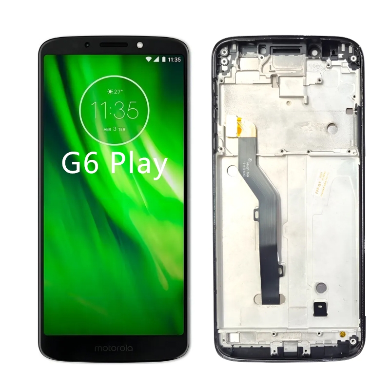 Tela Frontal Display Touch Lcd Compatível Moto G6 Play ORG Com Aro
