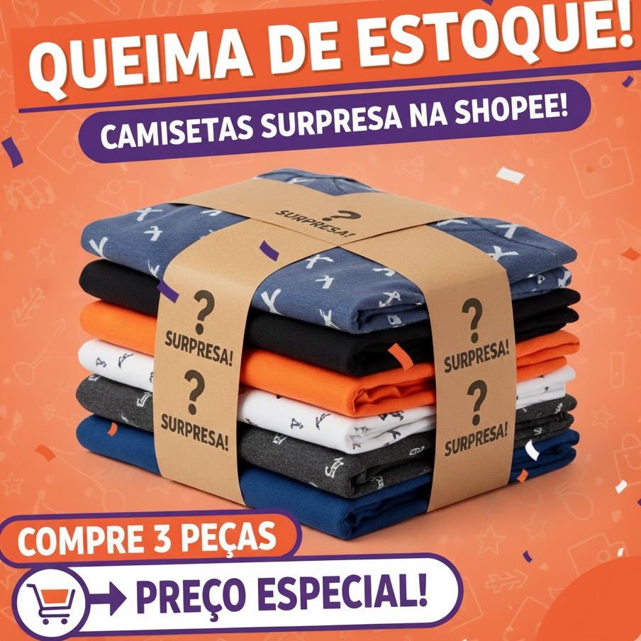 Camisetas 100% Algodão Super Queima de Estoque Preço Especial em Oferta na Shopee