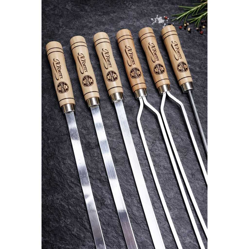 Kit 6 Espetos Personalizado Aluminio Com Seu Nome. em Oferta na Shopee