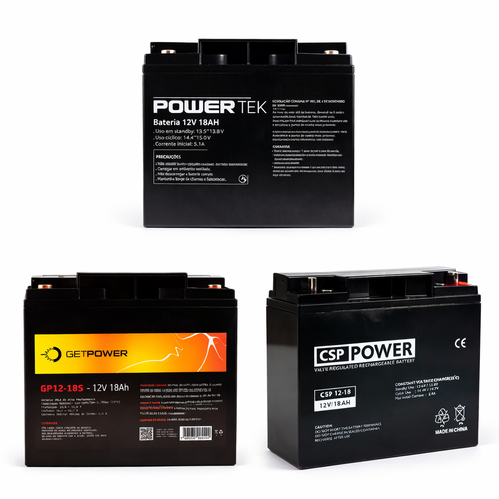 Bateria 12v/18ah Nobreak, alarme, cerca elétrica, brinquedos, pulverizadores, UPS, etc