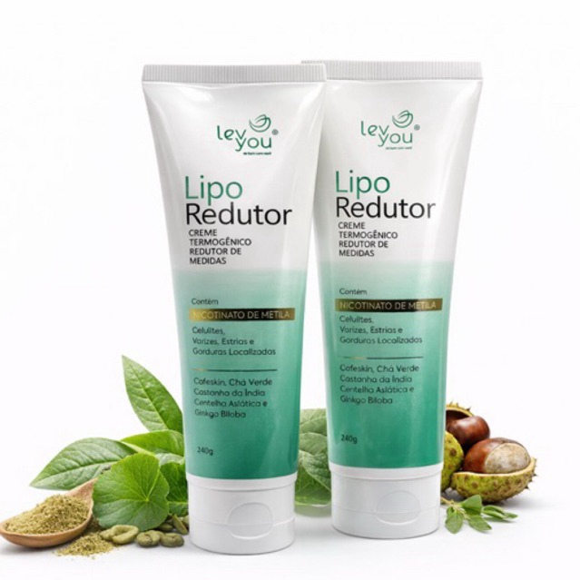 Kit 2 LipoRedutor Creme Termogênico Para Massagem Corporal LevYou Vida mais Leve