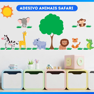 Adesivo de Parede infantil Menino Menina - Safari em Oferta na Shopee