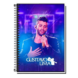 Caderno Universitário Gusttavo Lima | Sertanejo | Embaixador - Capa Dura & Espiral 1,10,15 e 20 Matérias em Oferta na Shopee