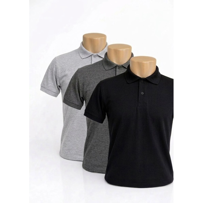 Kit3 Camisa Polo Masculina Piquet Algodão/Poliéster Premium com Tecido Anti-Pilling Uniforme / Dia A Dia/Tamanho P ao G1