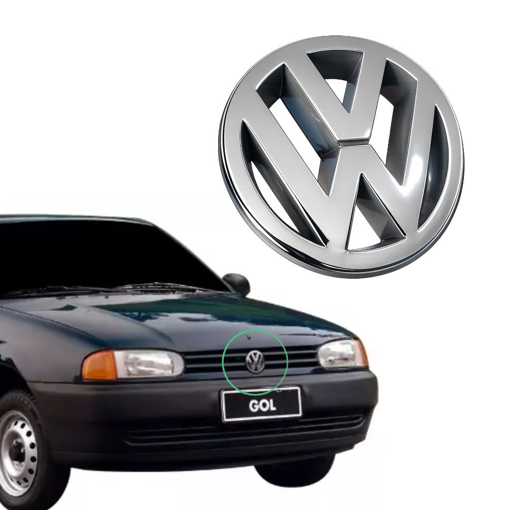 Emblema Vw Da Grade Do Gol Parati Saveiro G2 Bola 95 96 97 98 99 E Gol Special 01/05