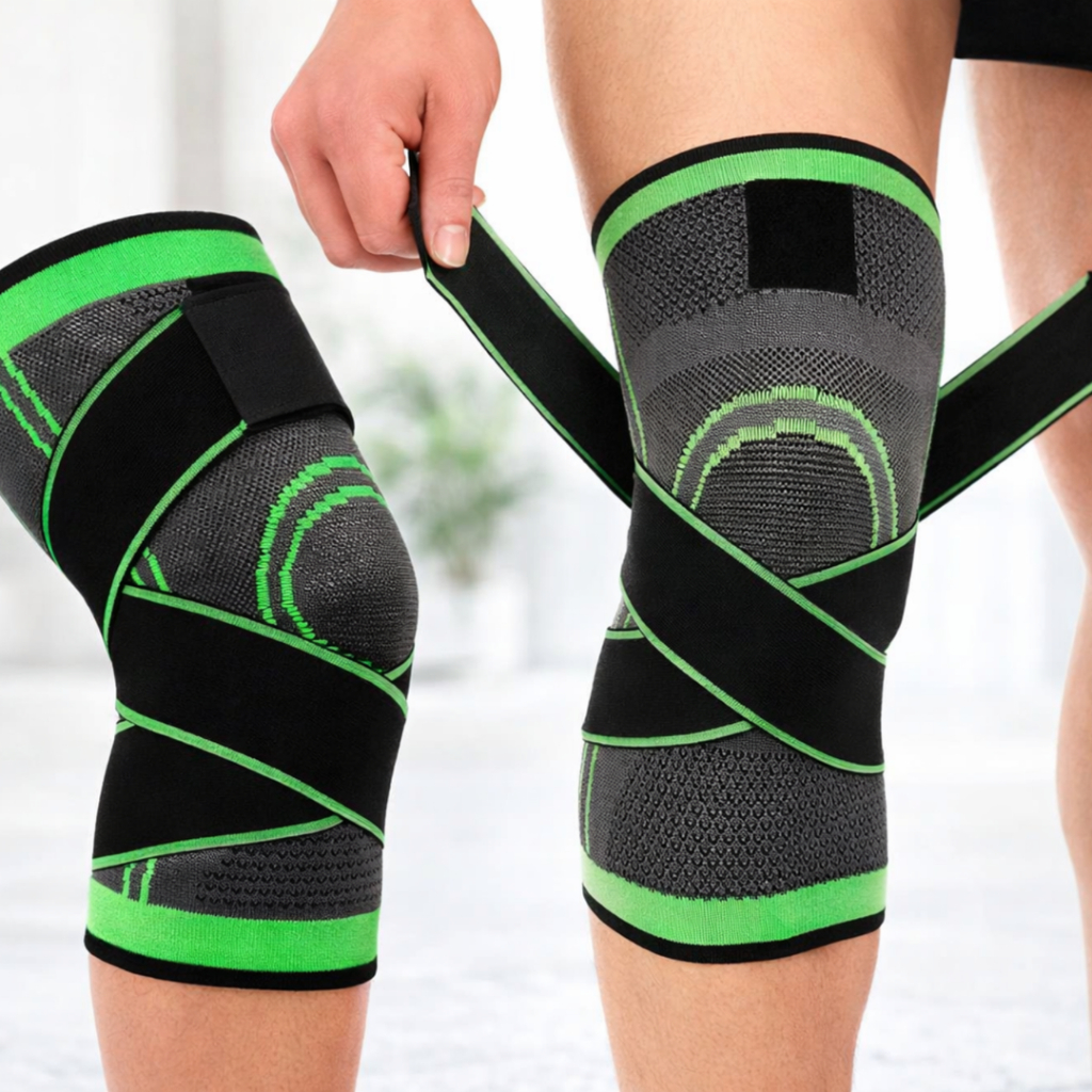 Par Joelheira Ortopédica Compressão Suporte para Joelho Esporte Corrida