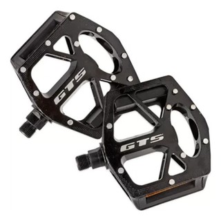 Par Pedal Plataforma Rosca Grossa 9/16 Gts Alumínio Nylon Mtb Bmx