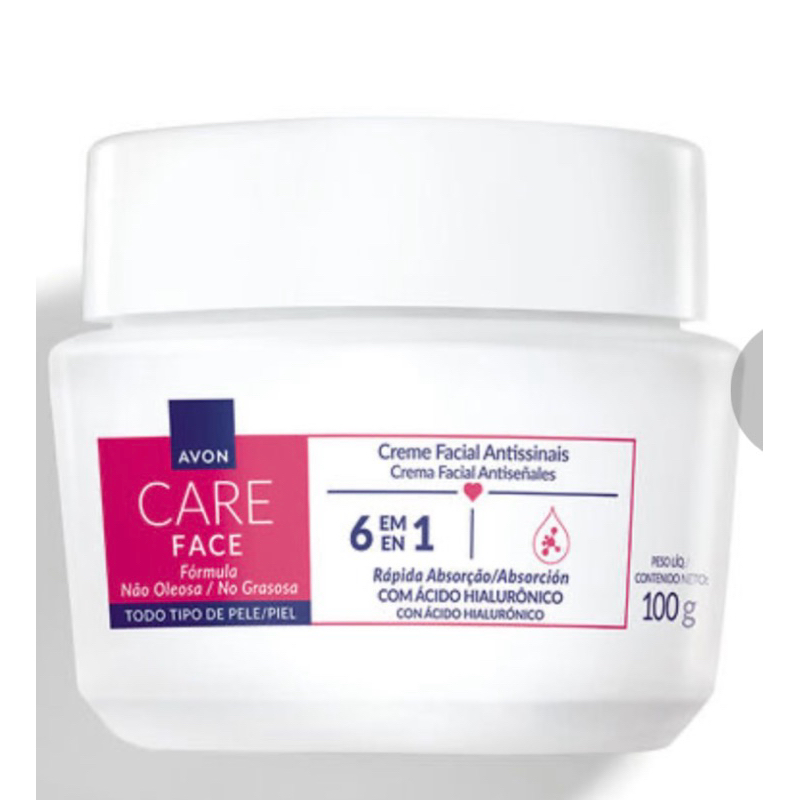 Creme Facial Avon Care com Hidratação Prolongada 100g