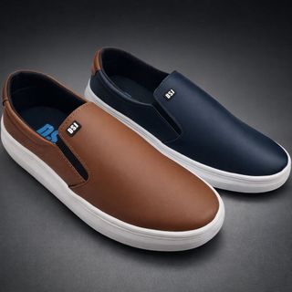 Kit 2 Sapatenis Masculino Iate Sola Alta Slip On Tênis Casual