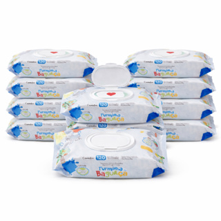 Kit 10 Pacotes Toalhas Umedecidas TURMINHA DA BAGUNÇA 120 Folhas 19x13 cm Com Tampa Flip Top em Oferta na Shopee