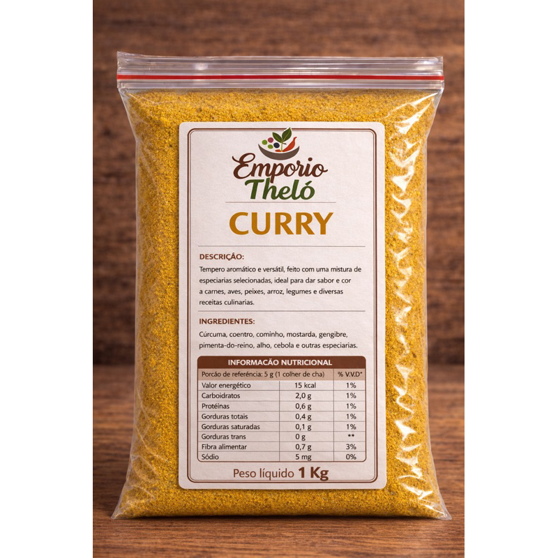 Tempero Curry 1kg - 500g - 100g