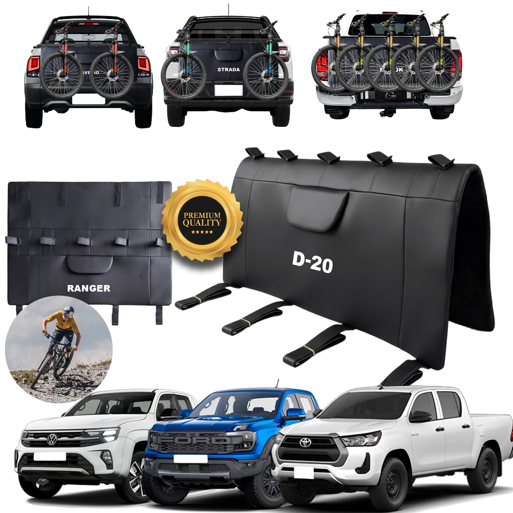 Transbike Premium Truckpad para Pickup Suporte de Bike Caminhonete Proteção Bicicleta