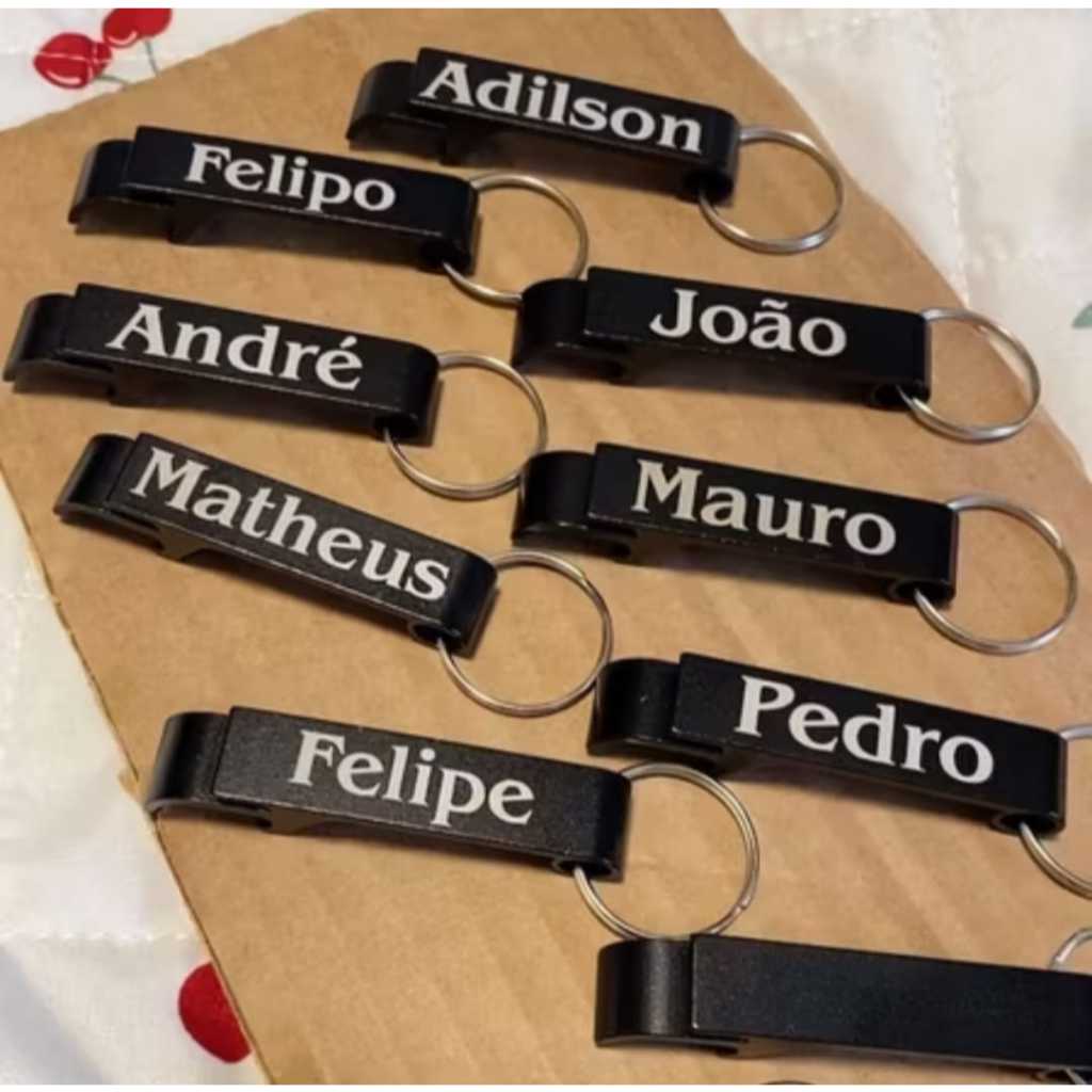 Kit 10,20,30,40, Chaveiros Abridor de Garrafas Pé de Galinha - Para empresa, aniversário, casamento
