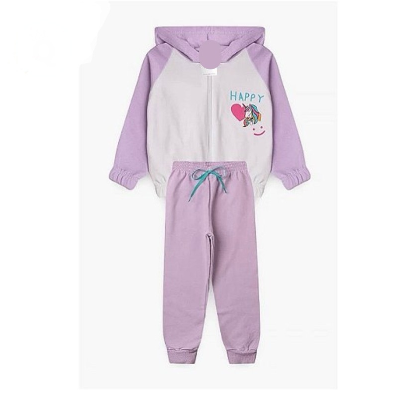 Conjunto moletom flanelado menina Feminino Inverno  Kids 2 peças Confortável e Estiloso!
