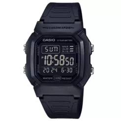 RELÓGIO CASIO MASCULINO DIGITAL NEGATIVO W-800H-1BVDF
