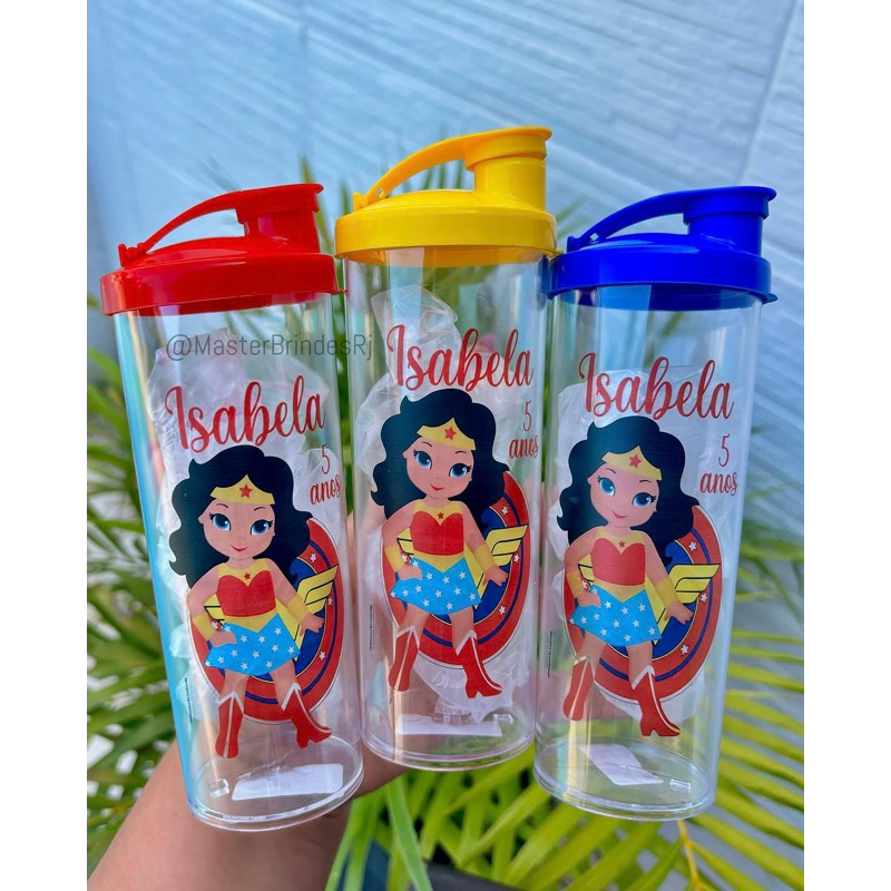 COPO ACQUAPLUS  LONG DRINK COM TAMPA FLIP / BABY 300ML TRANSFER LASER / IMPRESSÃO DIRETA