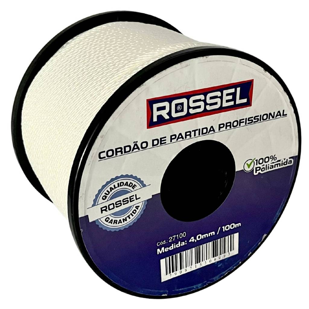 Corda Cordão De Partida 4mm Motor Gerador Motosserra 100m