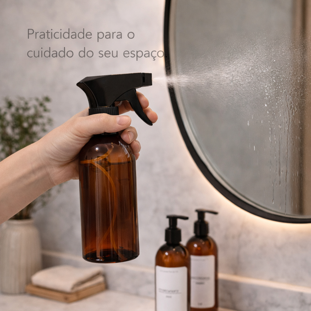 Kit 05x Borrifadores 500ml com Gatilho Regulável – Jato ou Spray  + Envio Rápido