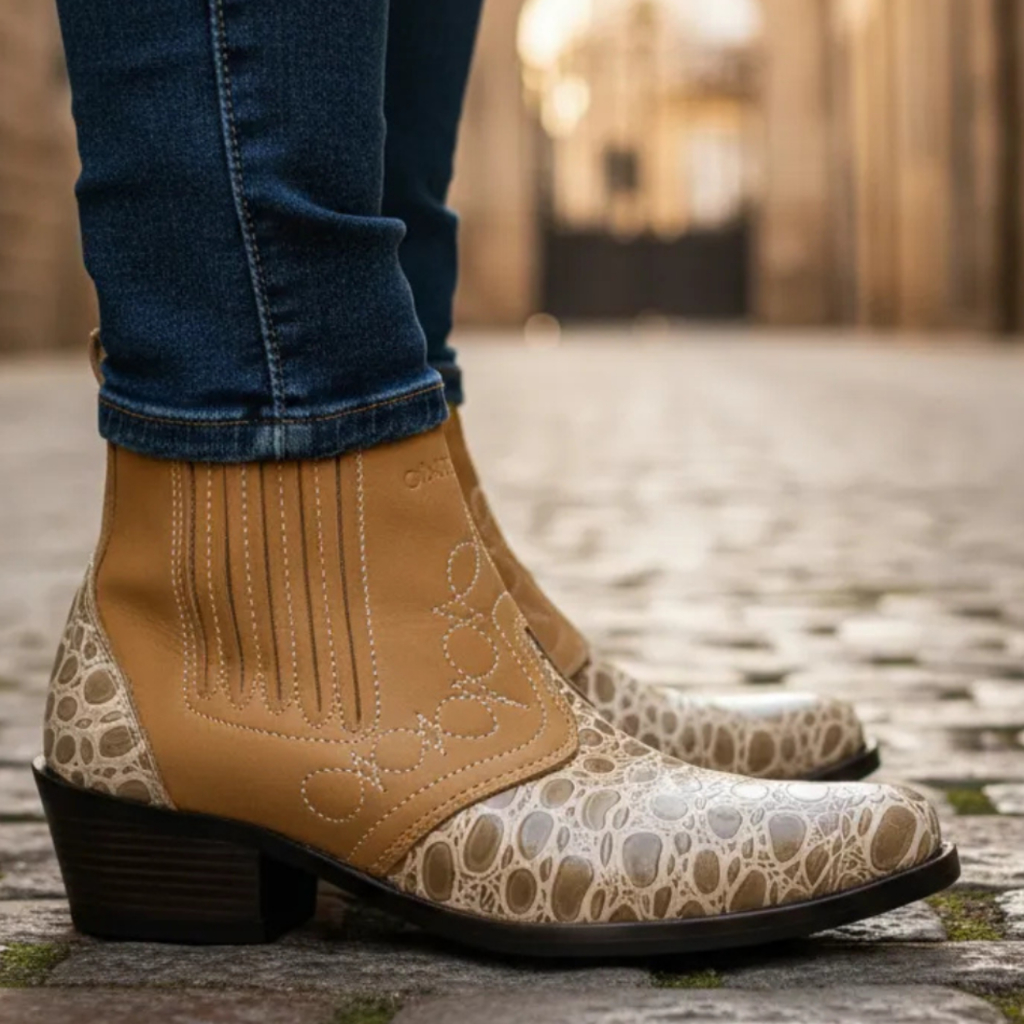 Bota Country Feminina Estilo Country Cowboy Texana Botina Vaquejada Cavalgada Rodeio Modelo 3736