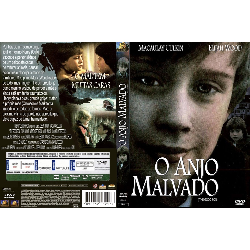 O Anjo Malvado Macaulay Culkin Elijah Wood Dublado E Legendado AUTORADO FÃ MADE Mark Evans (Elijah Wood) é um garoto que