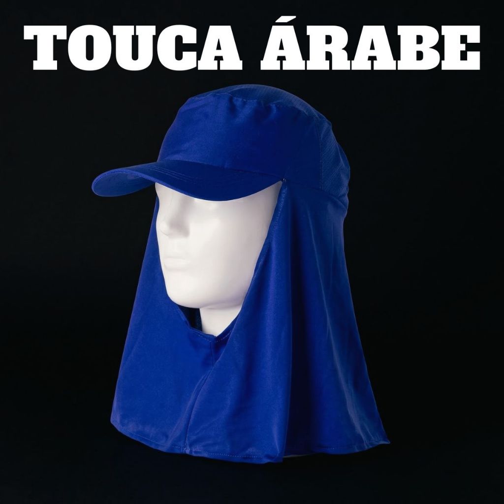 Touca Árabe Térmica Unisex EPI Proteção Solar UV Confortável