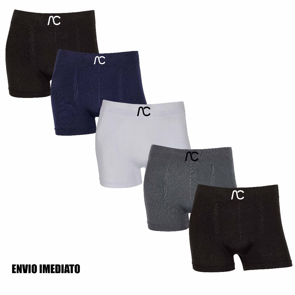 Kit 2 ou 5 cuecas boxer AC & Co Originais Microfibra confortáveis Sem Costura