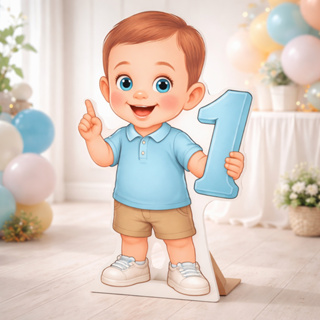 Display De Chão Personalizado Com Foto MDF Totem Festa Aniversário Decoração 80cm em Oferta na Shopee