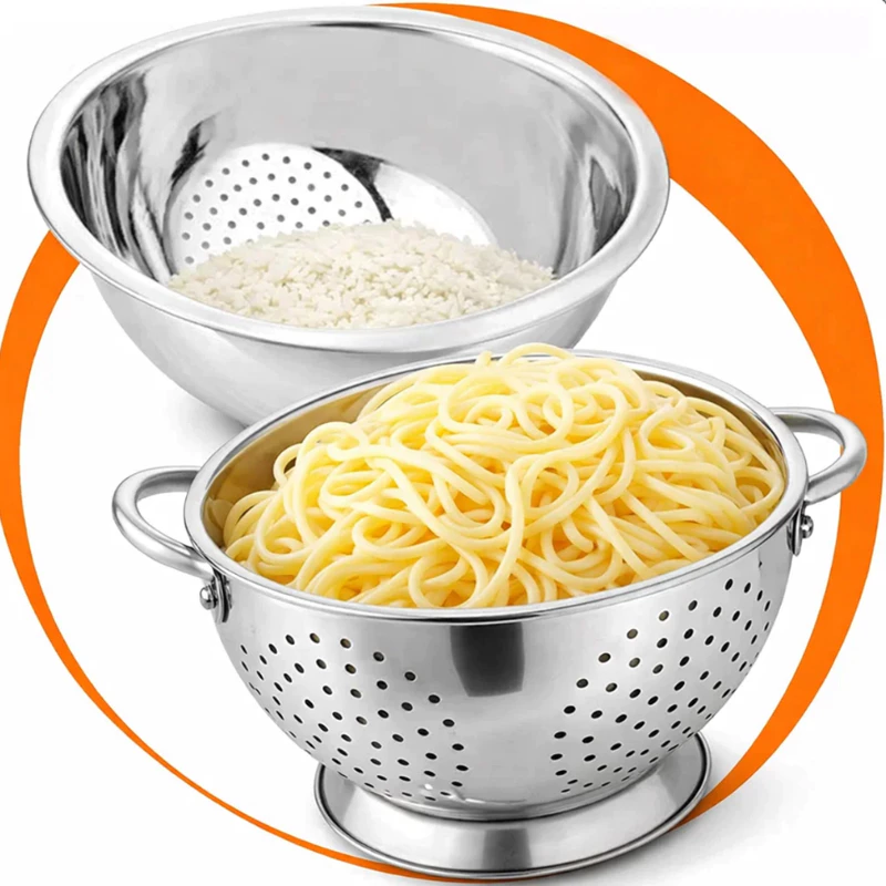Escorredor Inox: Super Oferta por R$ 18,90! 🍝