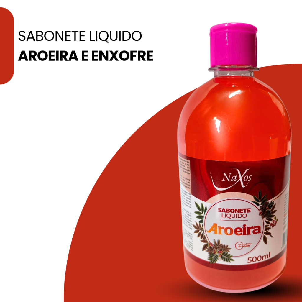 Sabonete Líquido de Aroeira & Enxofre Naxos (500ml)