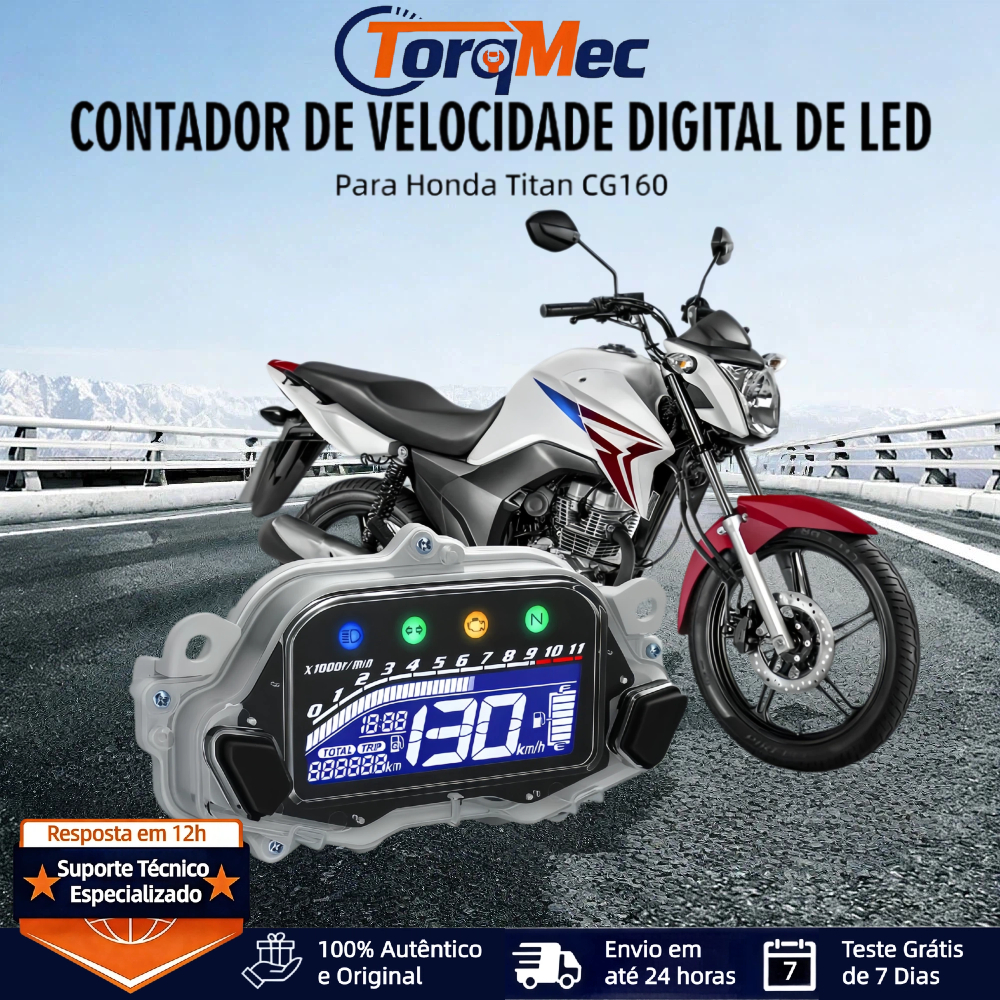 Painel Digital para Honda Titan 160 EX (2016-2017) e CG 160 Fan/Cargo (2018-2023) -Velocímetro Original em Oferta na Shopee