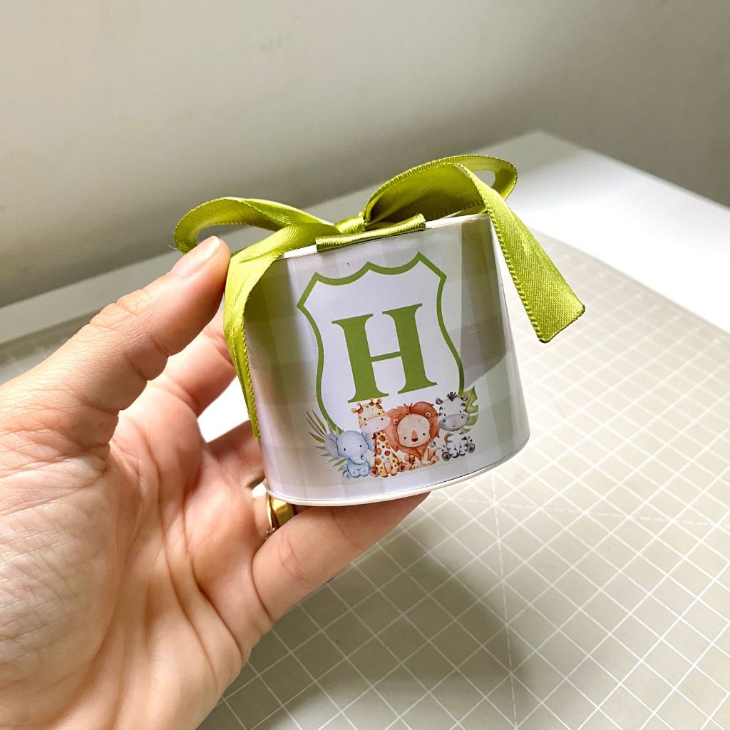 Kit tubolatas personalizadas - Safari - Lembrancinhas para aniversário, mesversário, cha de bebe, eventos