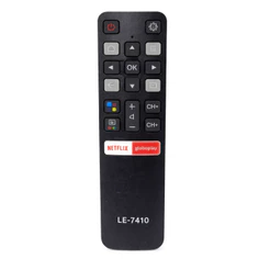 Controle Remoto Compativel Com TV Android 4K LE-7410 TCL Smart TV Netflix YouTube Pronto Uso Universal