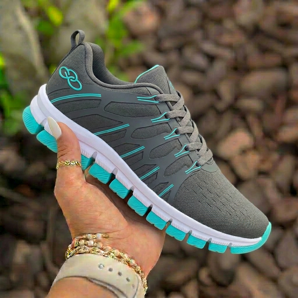 Tênis Feminino Esportivo Caminhada Treino Solado Macio Frete Grátis Envio Imediato