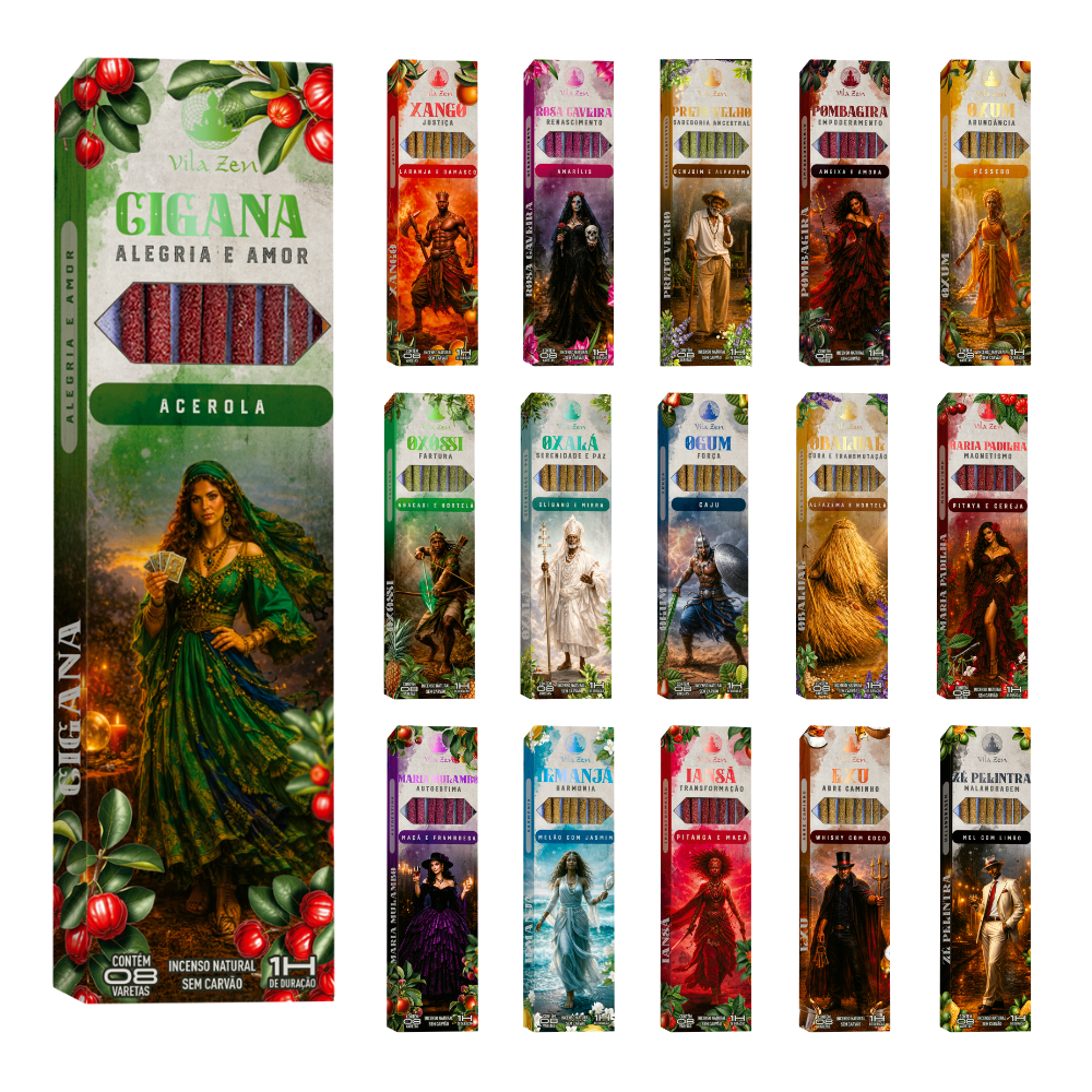 Incenso Vila Zen - Linha Umbanda - 100% Natural