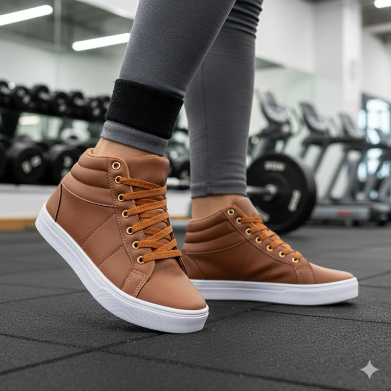 Tênis Botinha Feminino Coturno Basico Casual, Cano Alto Médio, Fitness Dia a Dia, Promoção!