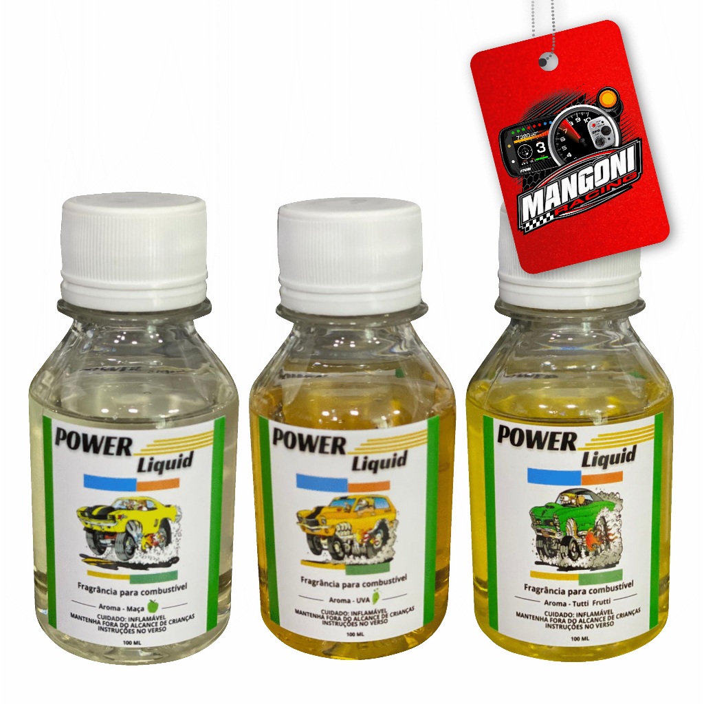 Power Liquid / Fragrância De Combustível Cheirinho Arrancada Aditivo Aroma