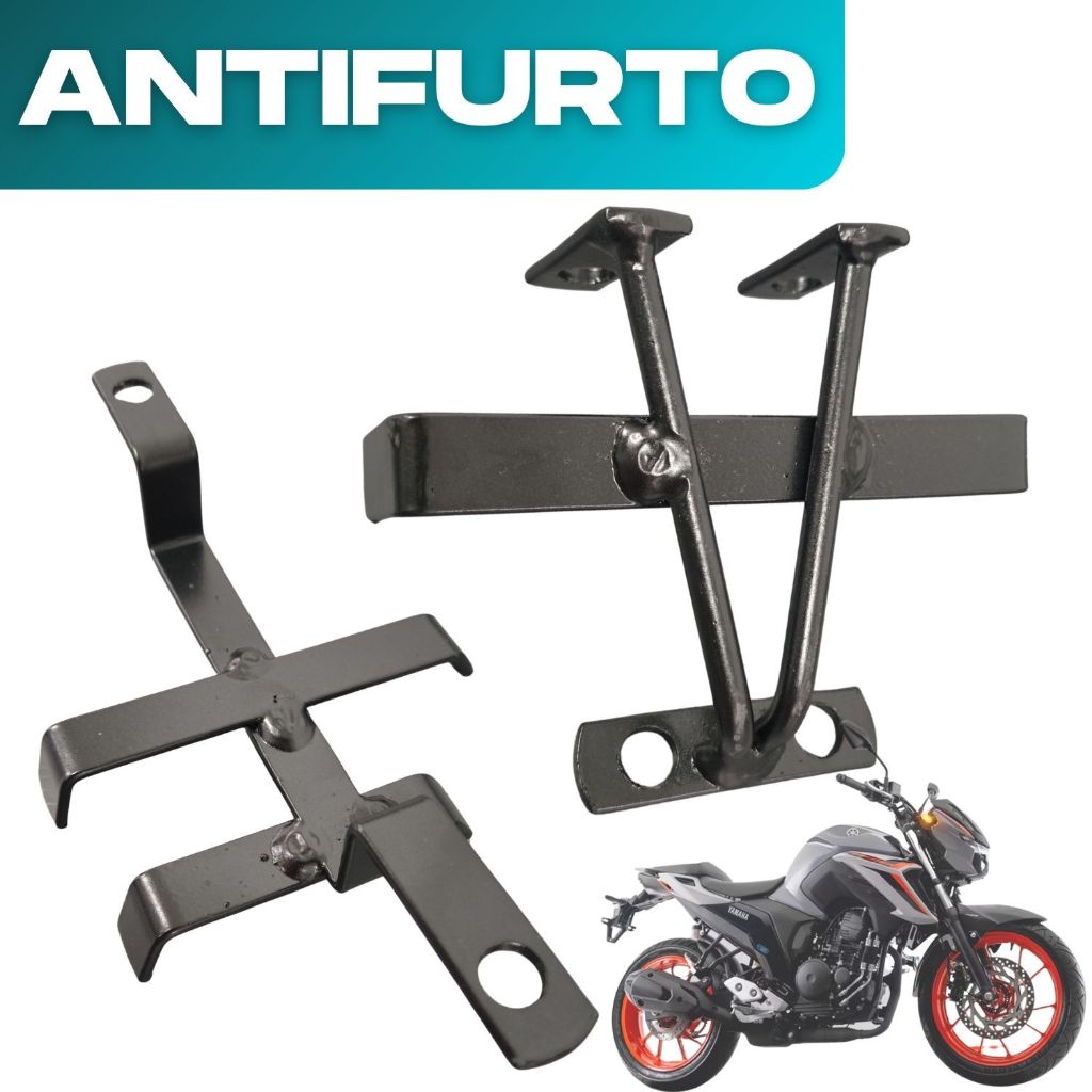 Kit Protetor Antifurto Módulo e Farol Fz25 2025 a 2026 Trava Segurança em Oferta na Shopee