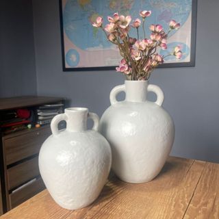 Conjunto com 2 Vasos Quartinha em Cerâmica Decorativos para Flores em Oferta na Shopee